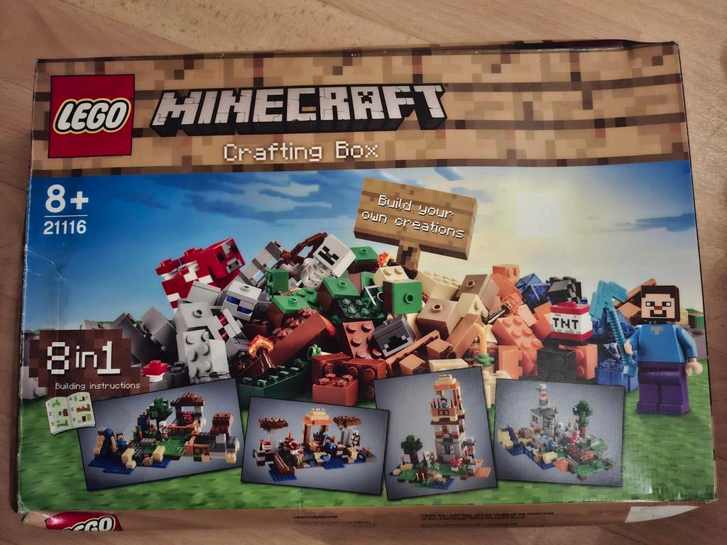 3x Lego Minecraft Sets, Ophalen of Verzenden, Zo goed als nieuw, Complete set, Lego
