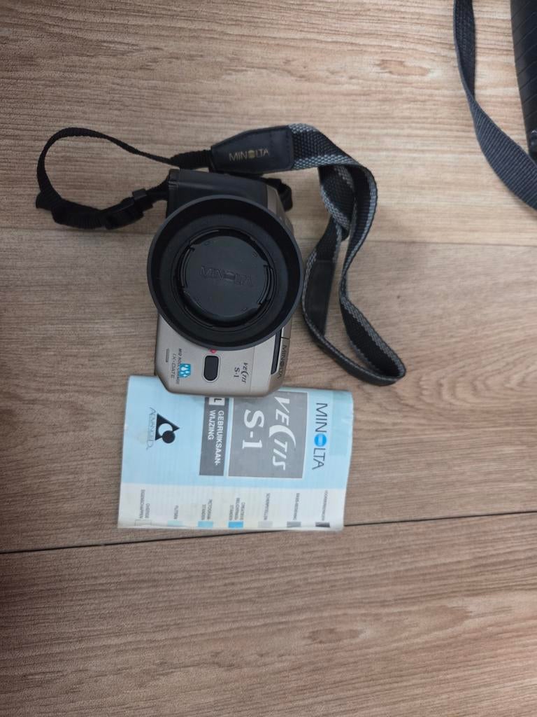 Minolta vectis S-1 camera met opbergtas, Ophalen of Verzenden
