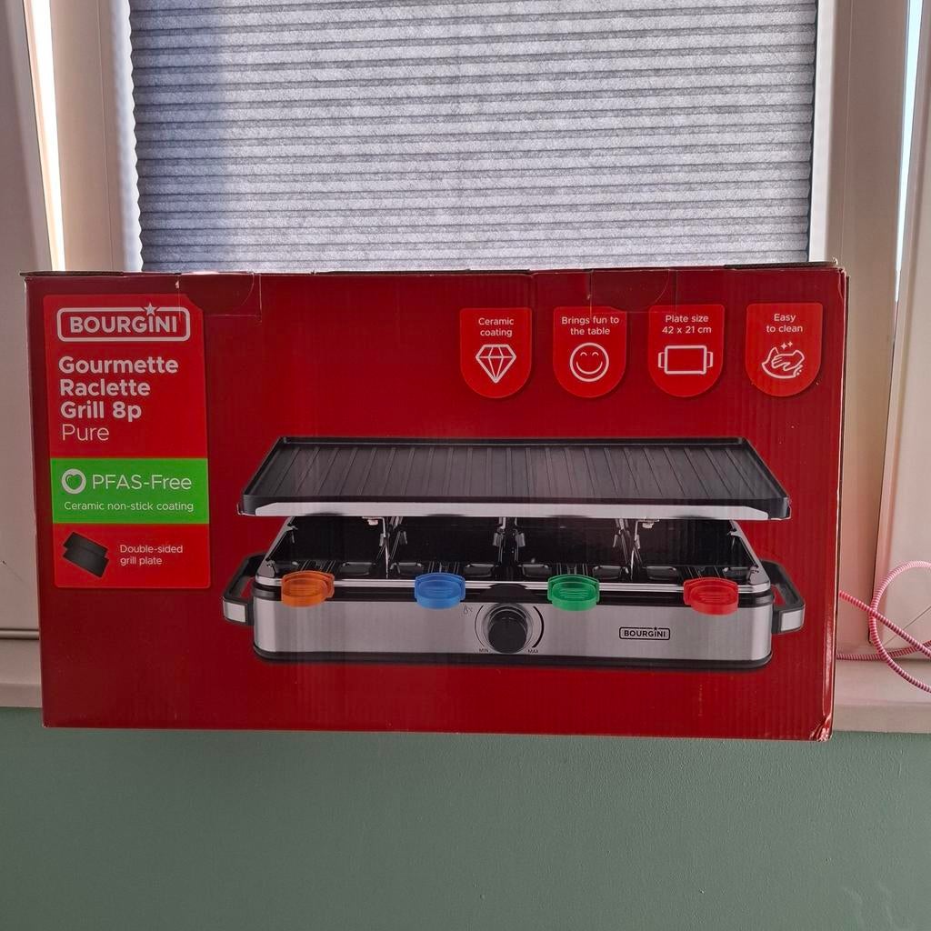 Gourmetstel Nieuw in doos, Ophalen of Verzenden, Nieuw, 8 personen of meer