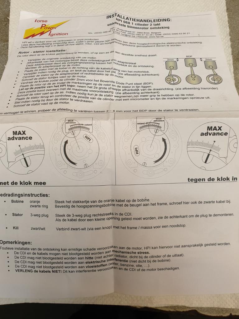 HPI BINNENROTOR ONTSTEKING ZÜNDAPP KREIDLER PUCH MAXI, Ophalen of Verzenden, Nieuw, Blok