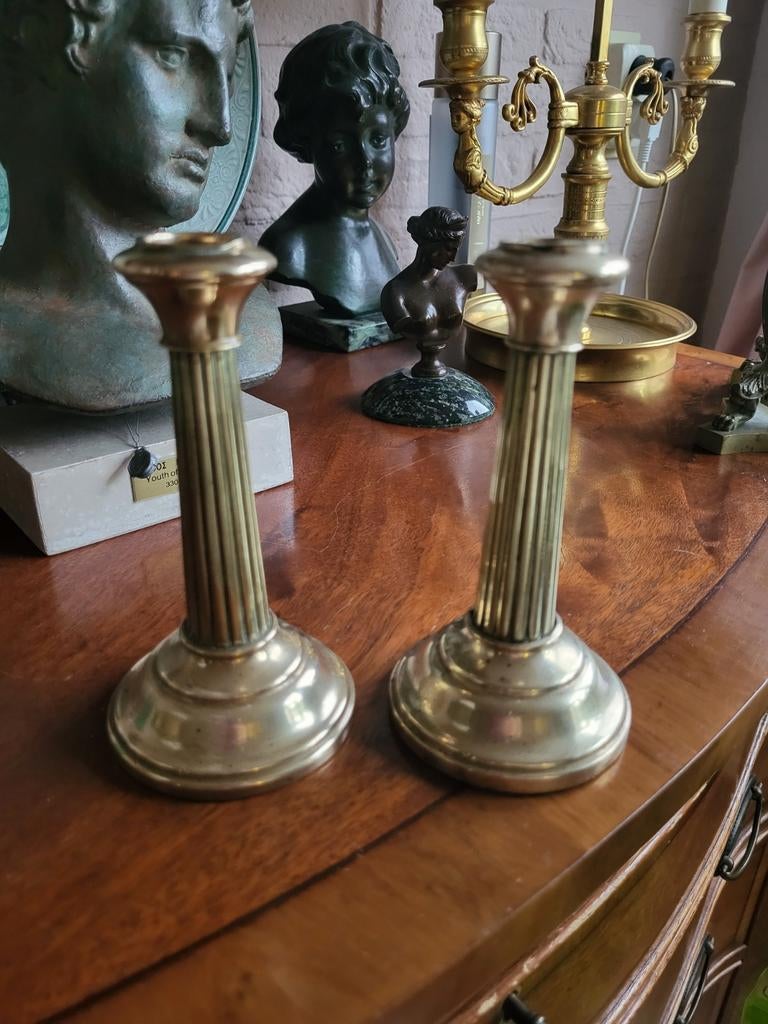 Twee empire kandelaartjes, Ophalen of Verzenden