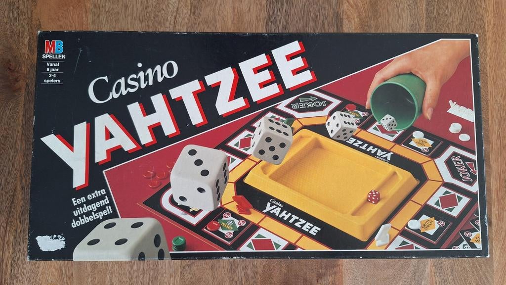 Casino Yahtzee, Hobby en Vrije tijd, Gezelschapsspellen | Bordspellen, Gebruikt, Een of twee spelers, Drie of vier spelers, Ophalen of Verzenden