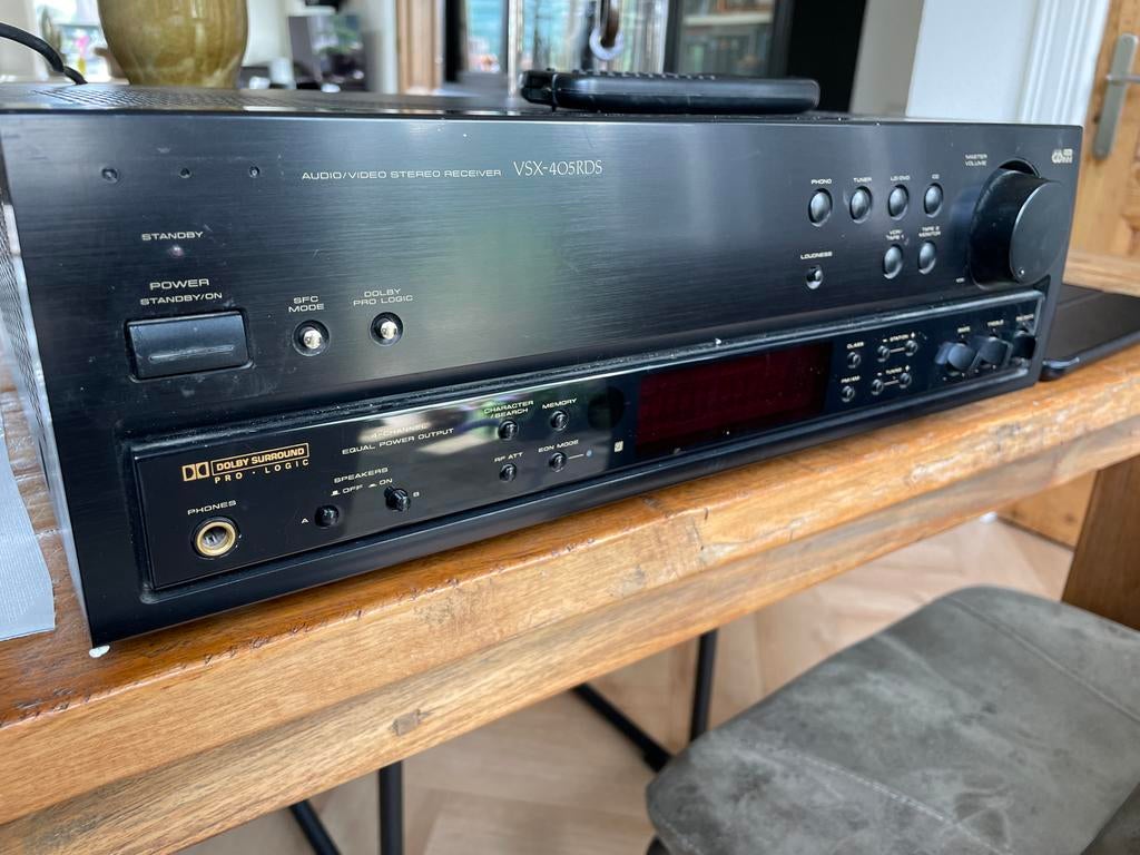 Pioneer VSX-405RDS Audio/Video Stereo Receiver, Gebruikt, Ophalen of Verzenden, Pioneer, 120 watt of meer