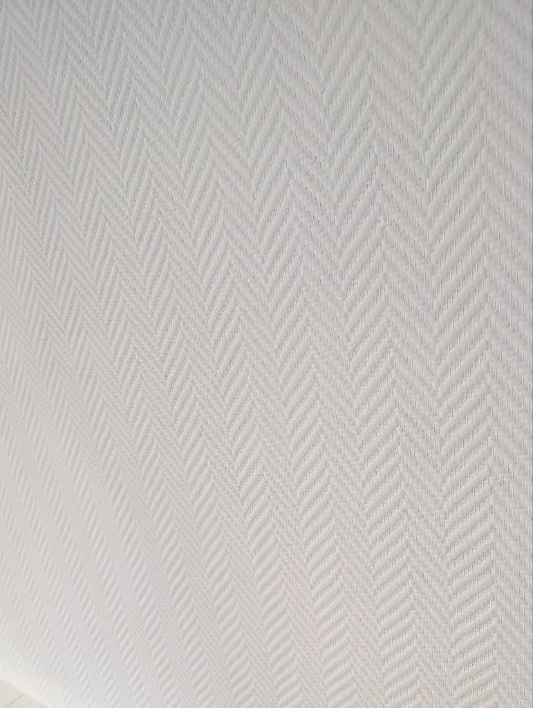 2 rollen glasvezelbehang vissengraat - 50m², Huis en Inrichting, Ophalen