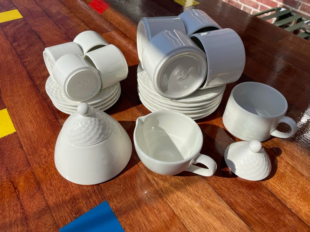 Habitat Hema koffie servies Made in Italy, Huis en Inrichting, Keuken | Servies, Ophalen, Kop(pen) en/of Schotel(s)