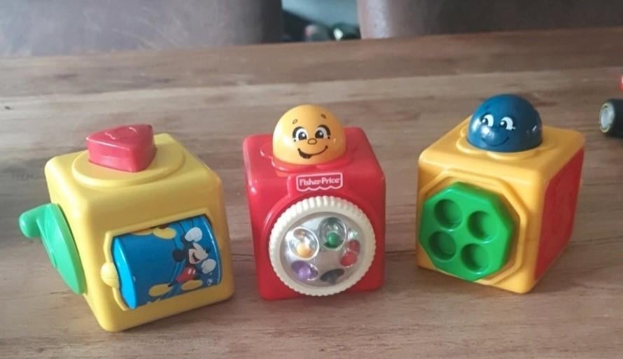 Baby Speelblokken - Set van 3, Ophalen of Verzenden, Gebruikt, Overige typen, Met geluid