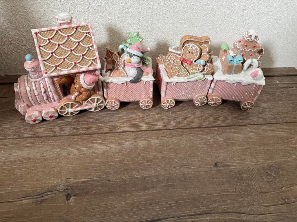 Roze kersttrein van de Action, Ophalen, Zo goed als nieuw