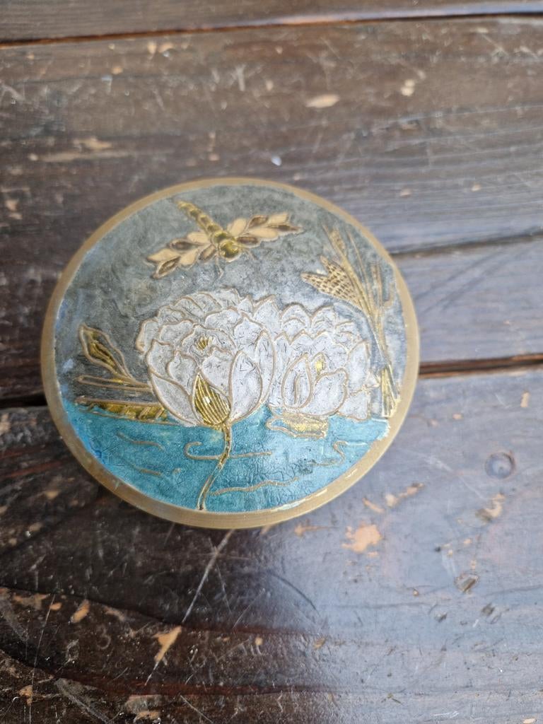 Oud cloisonne doosje, Ophalen of Verzenden