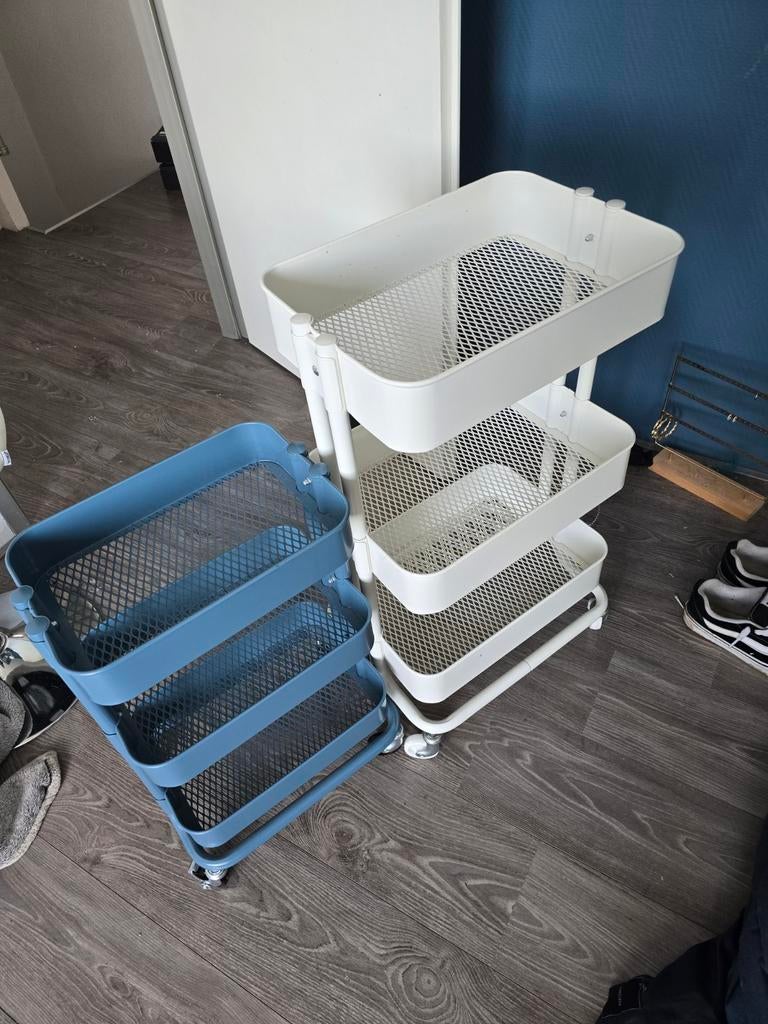 Ikea opbergkarretjes, Ophalen of Verzenden, Zo goed als nieuw