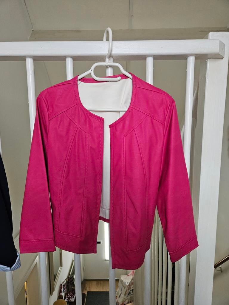Roze leren bolero jasje - Maat S/M, Kleding | Dames, Nieuw, Onbekend, Roze, Ophalen