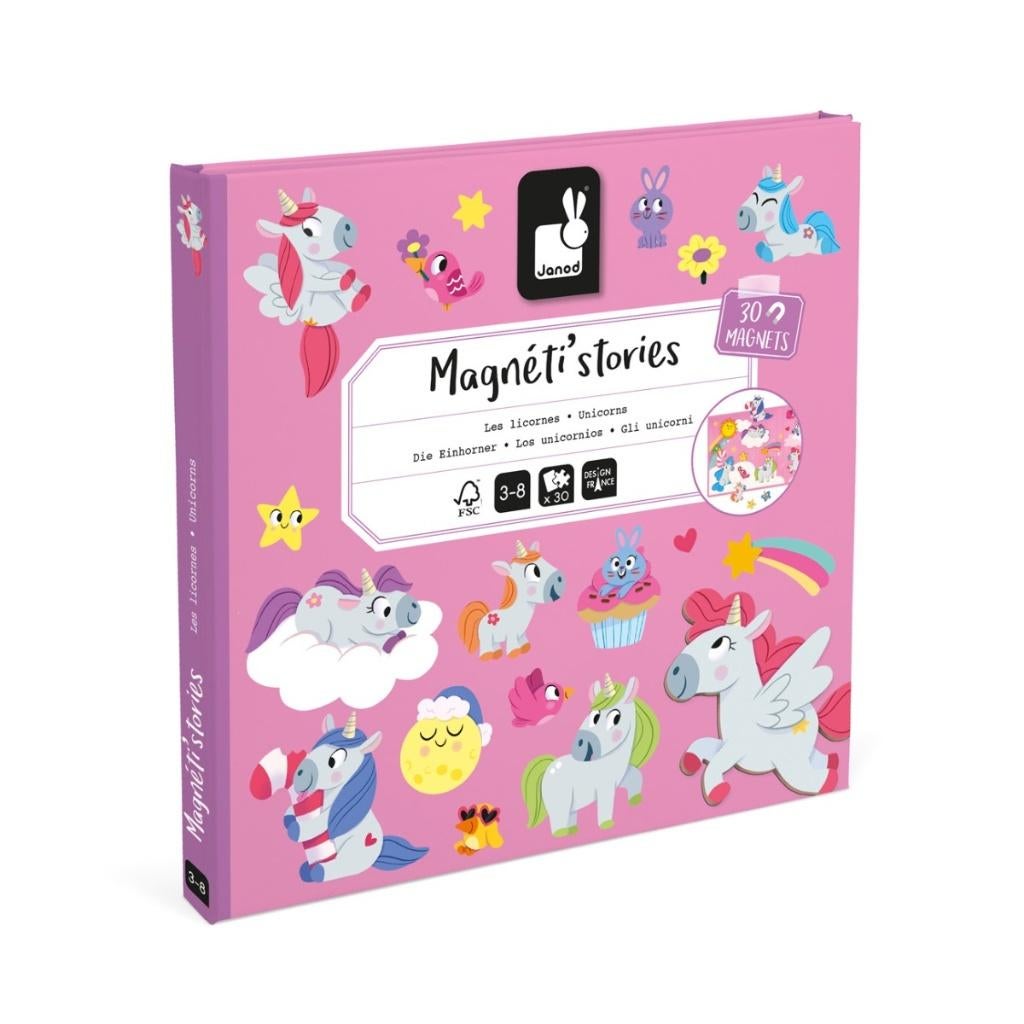 Janod Magneetboek Magneti stories Unicorn/Eenhoorn, Kinderen en Baby's, Speelgoed | Educatief en Creatief, Nieuw, Ophalen of Verzenden