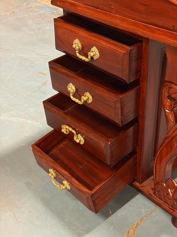 Antiek Kapitein Davenport secretaire kastje/bureau, Ophalen of Verzenden