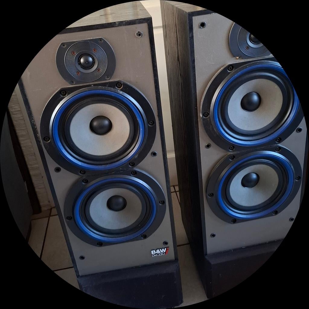 Boxen / luidsprekers  B&W DM 330 , Audio, Tv en Foto, Luidsprekers, Ophalen, 120 watt of meer, Front, Rear of Stereo speakers