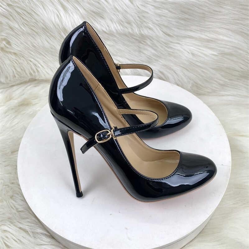 Sexy Mary jane pumps 10 cm high heels maat 33, Mary jane, Verzenden, Zwart, Nieuw