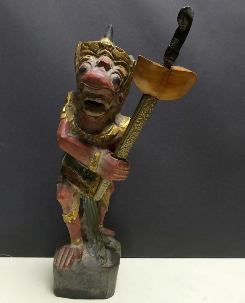 Keris beeld Hanuman voor kleinere Patrem Kris of Tombak HMX1, Ophalen of Verzenden