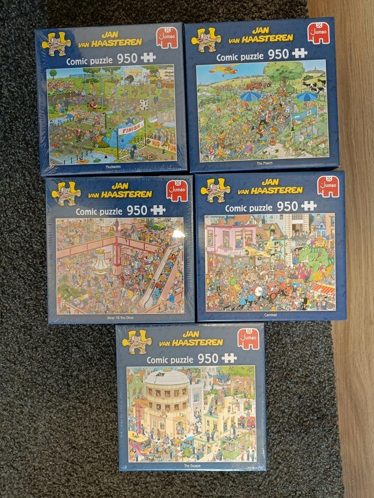 Diverse Jan van Haasteren puzzels, Ophalen of Verzenden, 500 t/m 1500 stukjes, Zo goed als nieuw