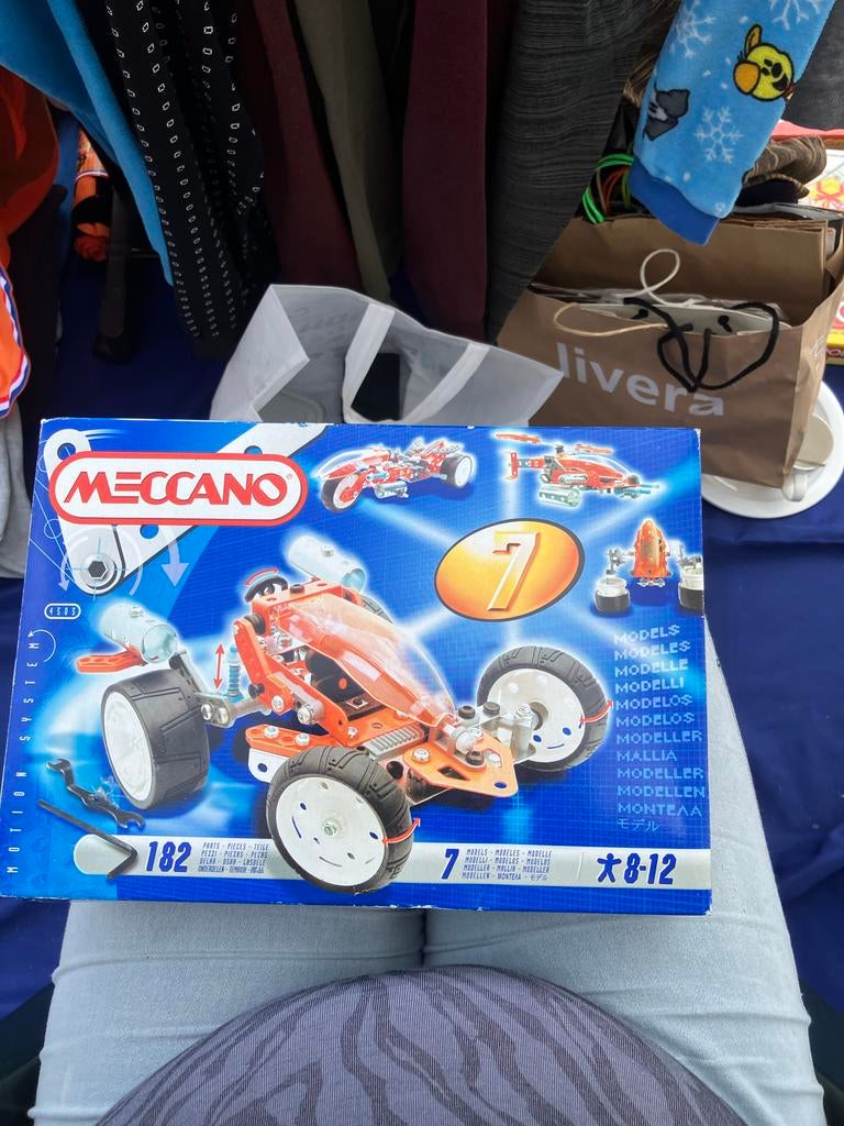 Meccano bouwset met 182 onderdelen, Ophalen of Verzenden, Gebruikt, Overige merken