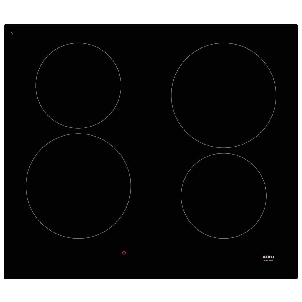 Atag HI06471E inductiekookplaat nieuw in doos, Ophalen, Nieuw, 4 kookzones, Inbouw