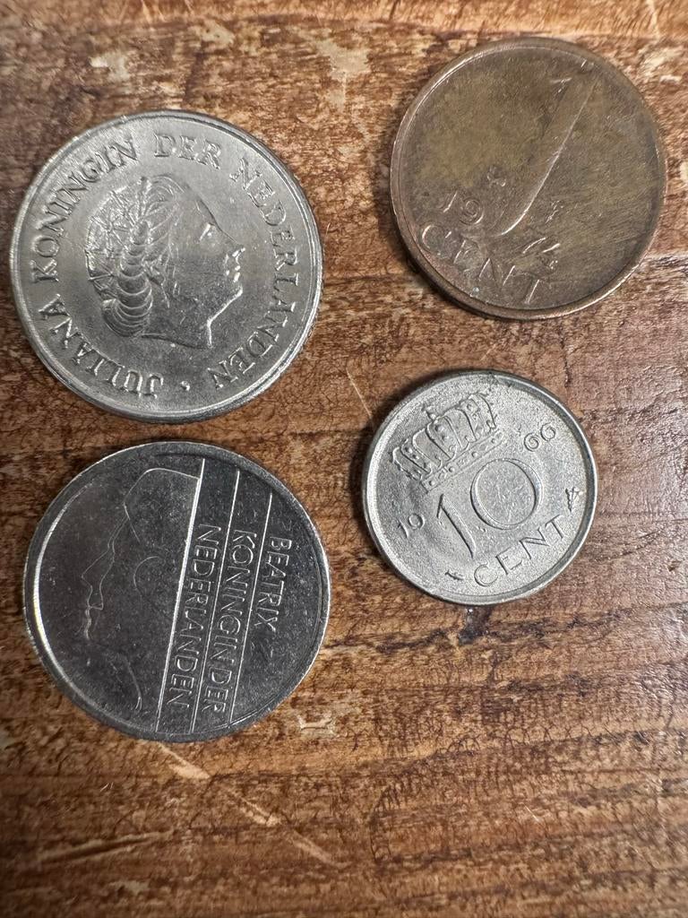 Setje Nederlandse munten: kwartje, dubbeltje, cent, Ophalen of Verzenden, Koningin Juliana, Overige waardes, Setje
