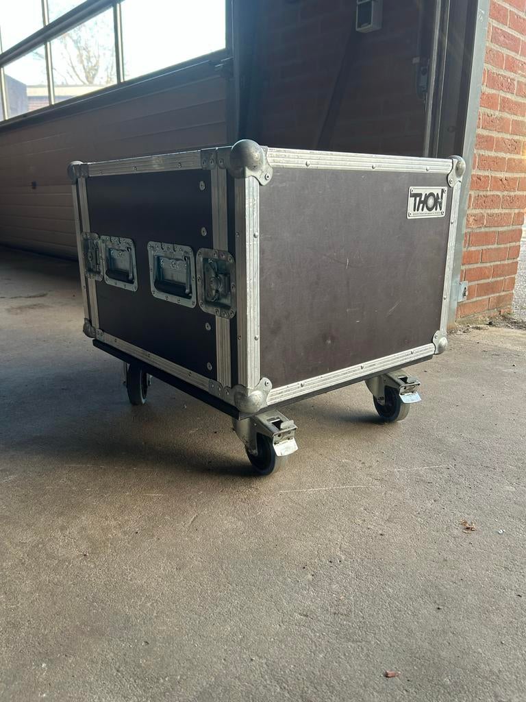 Dubbel deur Flightcase op wielen 8he, Ophalen, Gebruikt, Overige instrumenten, Flightcase