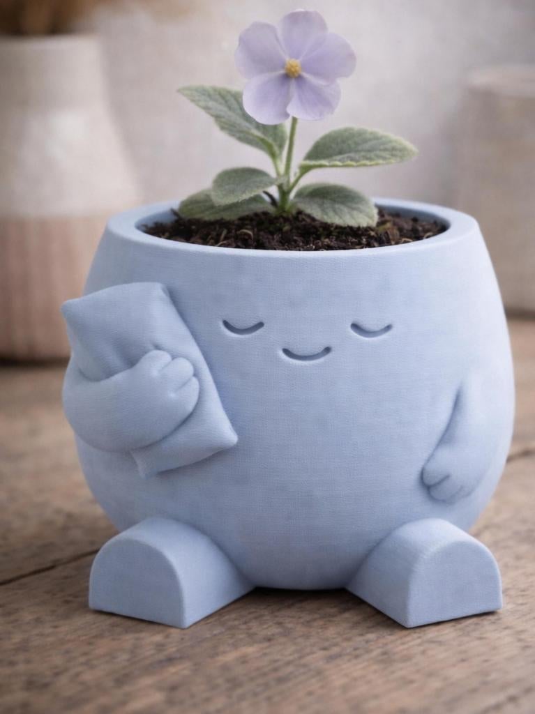 Cozy bloempot, Kunststof, Verzenden, Rond, Binnen