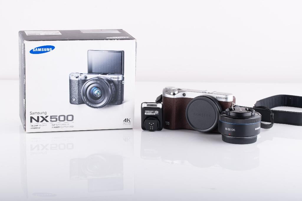 samsung nx500 + 16-50mm lens, Audio, Tv en Foto, Fotocamera's Digitaal, 28 Megapixel, Compact, Ophalen of Verzenden, Zo goed als nieuw