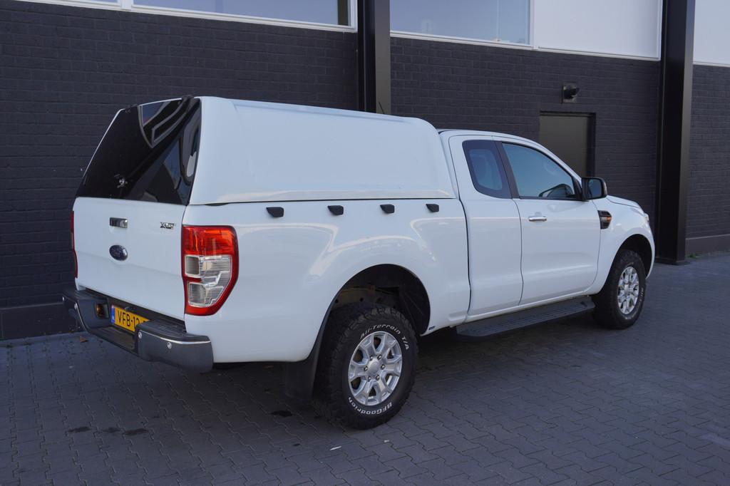 Ford Ranger 2.0 EcoBlue XLT 170PK Automaat EURO 6 - Airco -, Stof, Gebruikt, 4 cilinders, Wit
