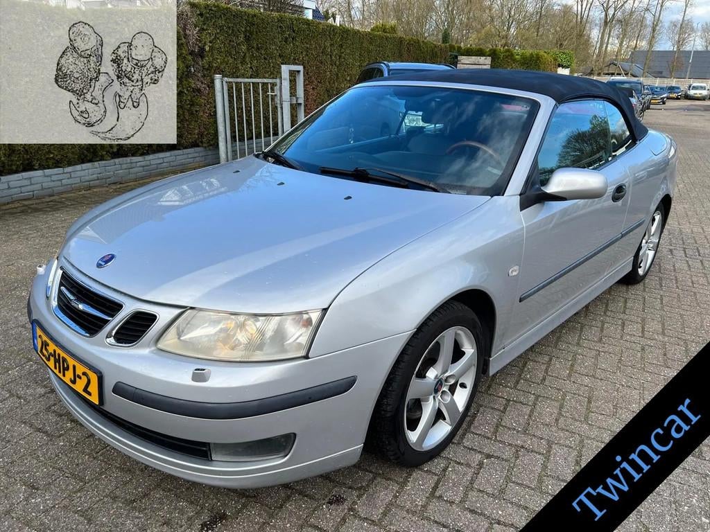 Saab 9-3 Cabrio 2.0T AUT. 209PK ARC ECC LEDER LMV, Automaat, 1998 cc, Gebruikt, Zwart
