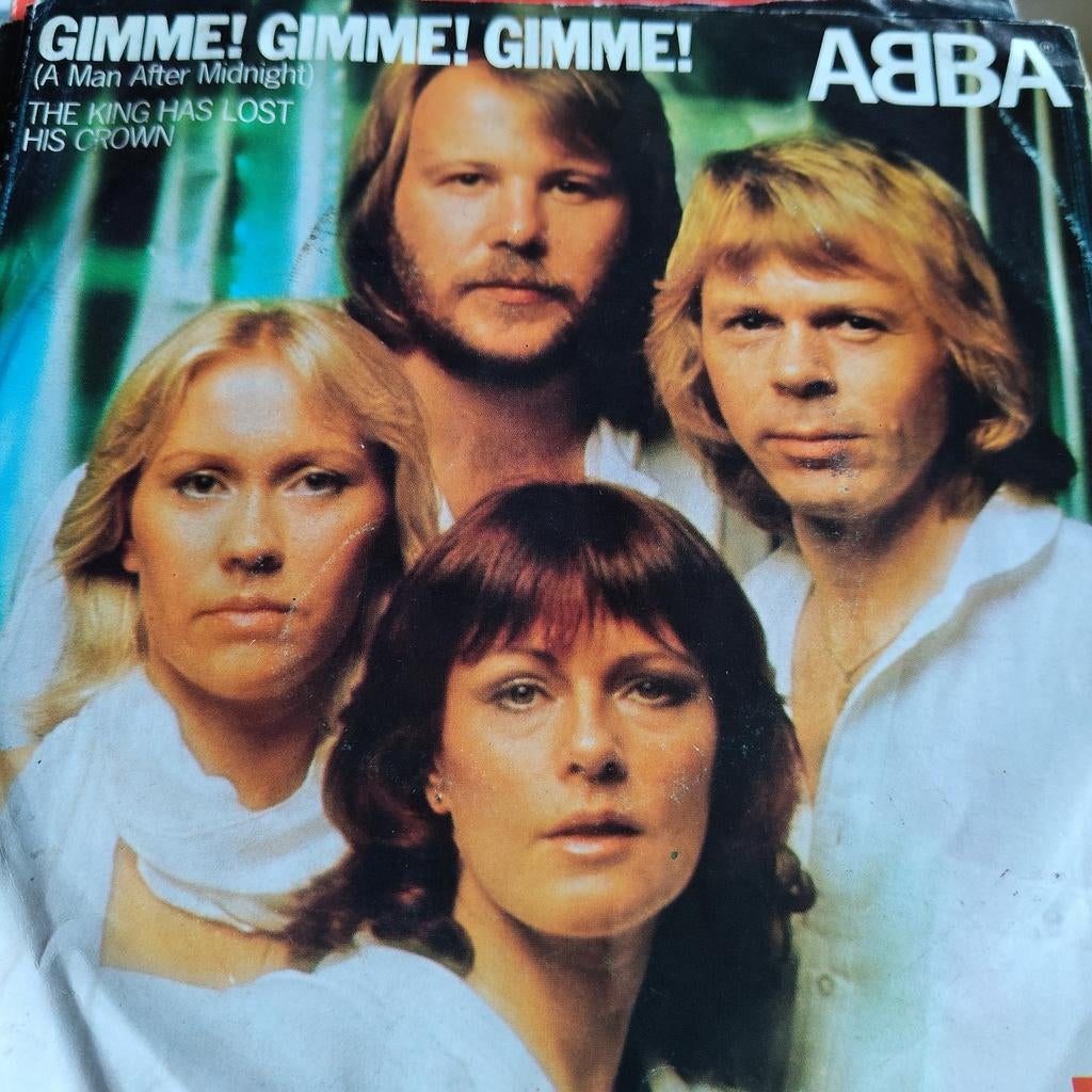 ABBA - Gimme! Gimme! Gimme! (Single), Cd's en Dvd's, Vinyl Singles, Ophalen of Verzenden, Gebruikt, 7 inch