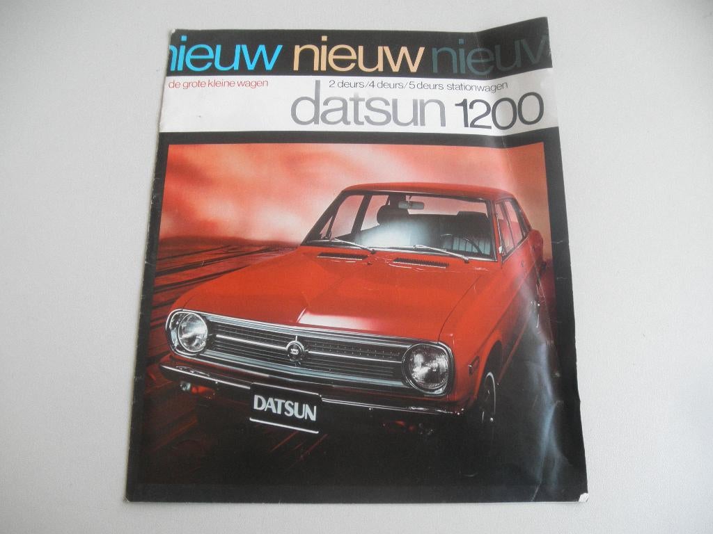 autofolder Datsun 1200, Ophalen of Verzenden, Gelezen, Overige merken