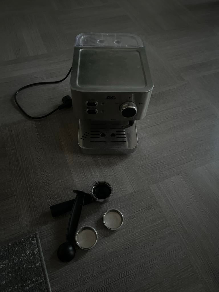 Solis koffiemachine, Witgoed en Apparatuur, Koffiezetapparaten, Afneembaar waterreservoir, Gebruikt, Espresso apparaat, Gemalen koffie
