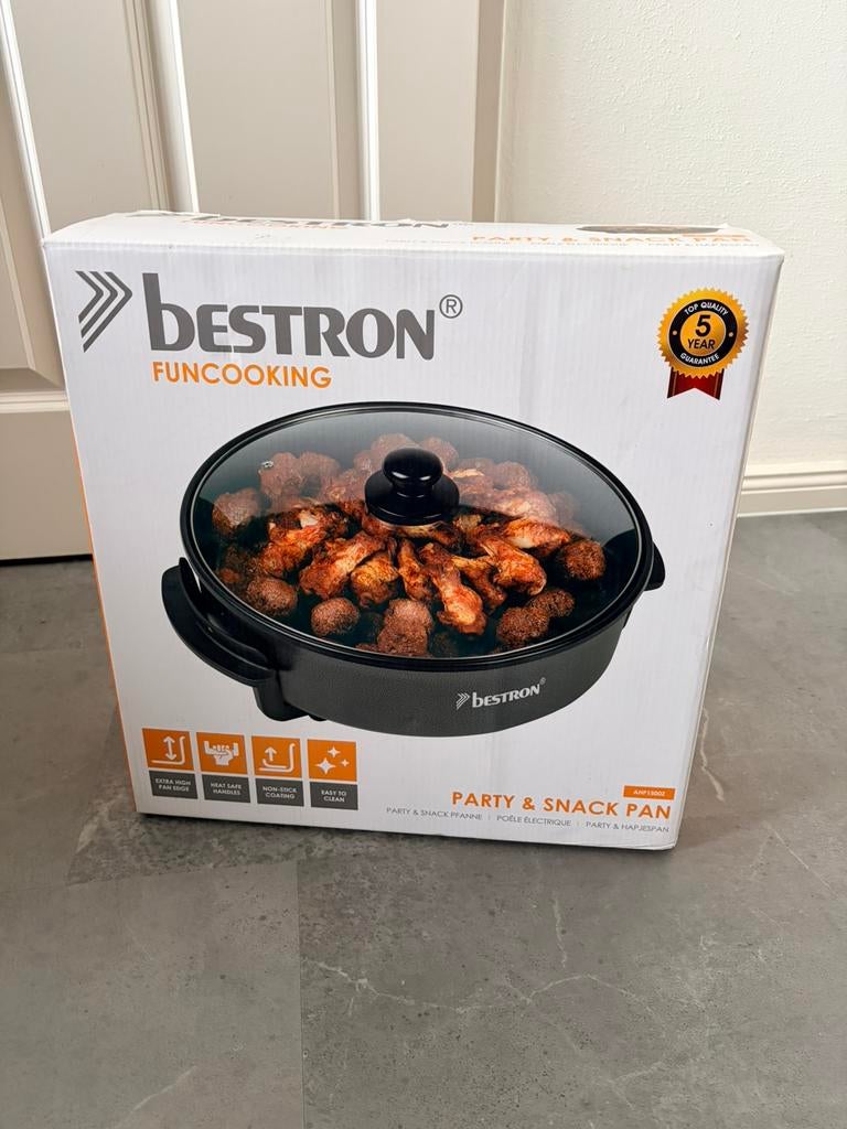 Nieuwe Bestron AHP1500Z hapjes pan., Ophalen of Verzenden, Nieuw