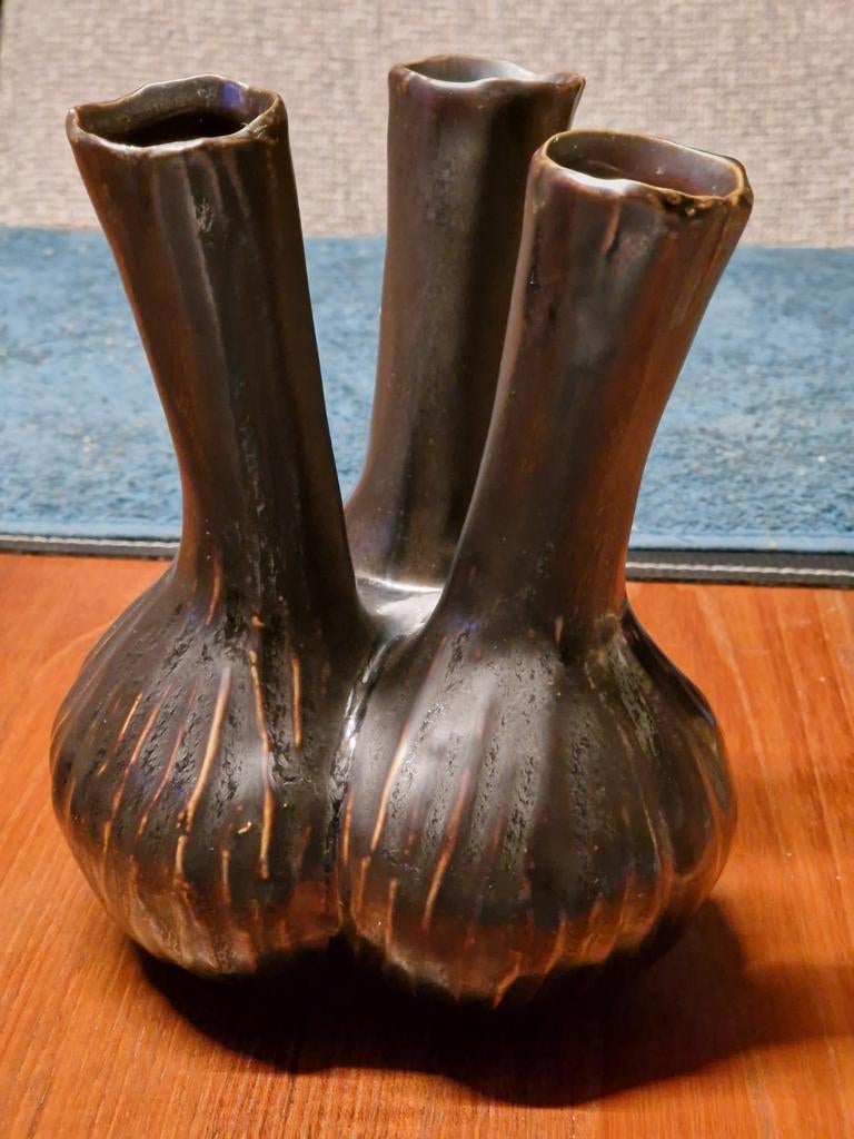 Daan Kromhout Keramiek Tulpen vaasje Aglio, Ophalen of Verzenden, Overige kleuren, Aardewerk of Porselein, Minder dan 50 cm