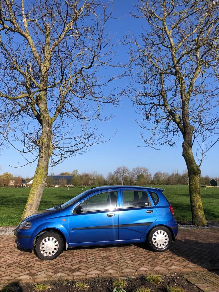NETTE Daewoo Kalos 1.4 2003 Blauw, Auto's, 40 €/maand, 4 cilinders, Origineel Nederlands, Handgeschakeld