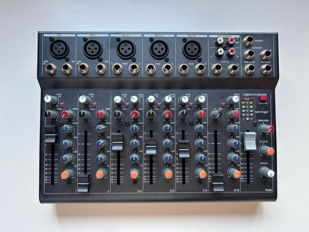 Behringer Xenyx 1003B Mengpaneel, Muziek en Instrumenten, Mengpanelen, Ophalen, Zo goed als nieuw, 5 tot 10 kanalen, Microfooningang