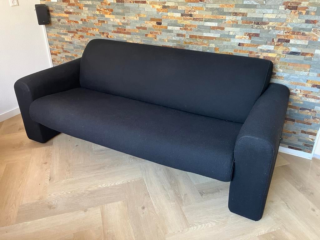 Artifort C691 bank, zwart, Ophalen, Gebruikt, 150 tot 200 cm, Tweepersoons