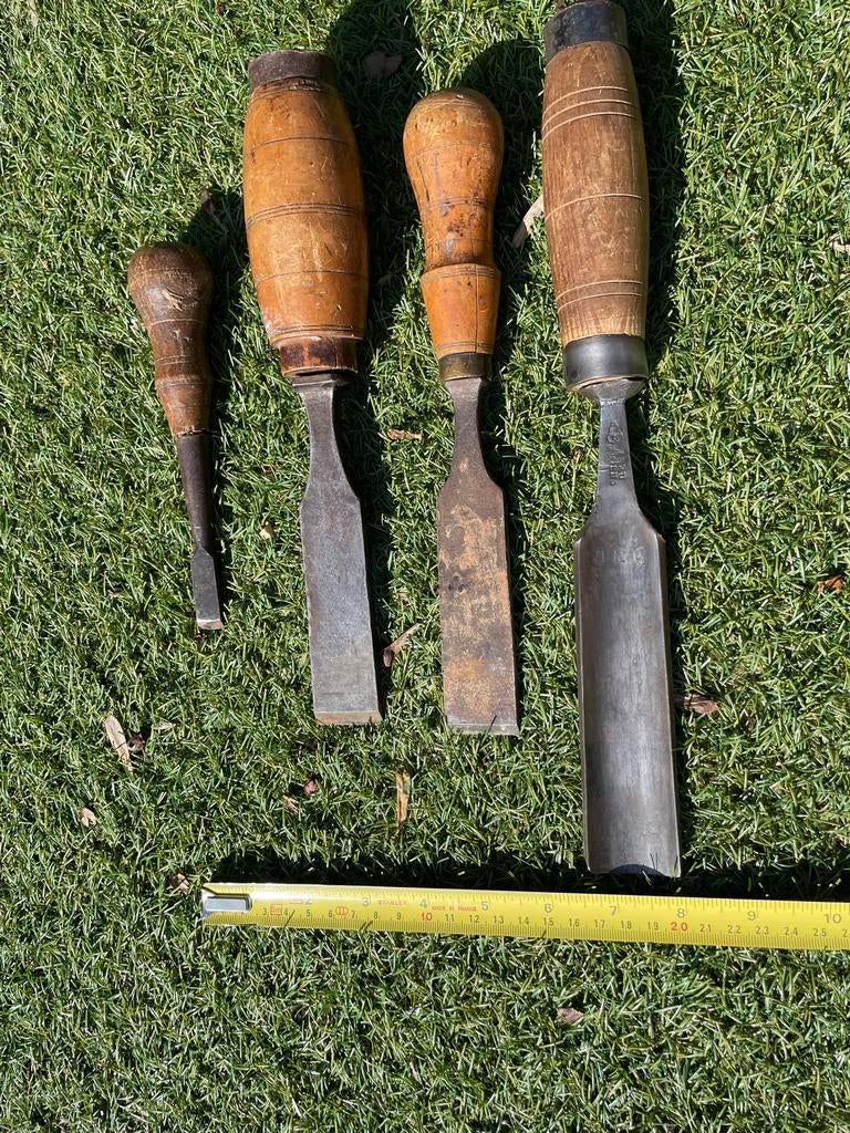 Oude beitels en guts, o.a. Nooitgedagt, Antiek en Kunst, Ophalen of Verzenden