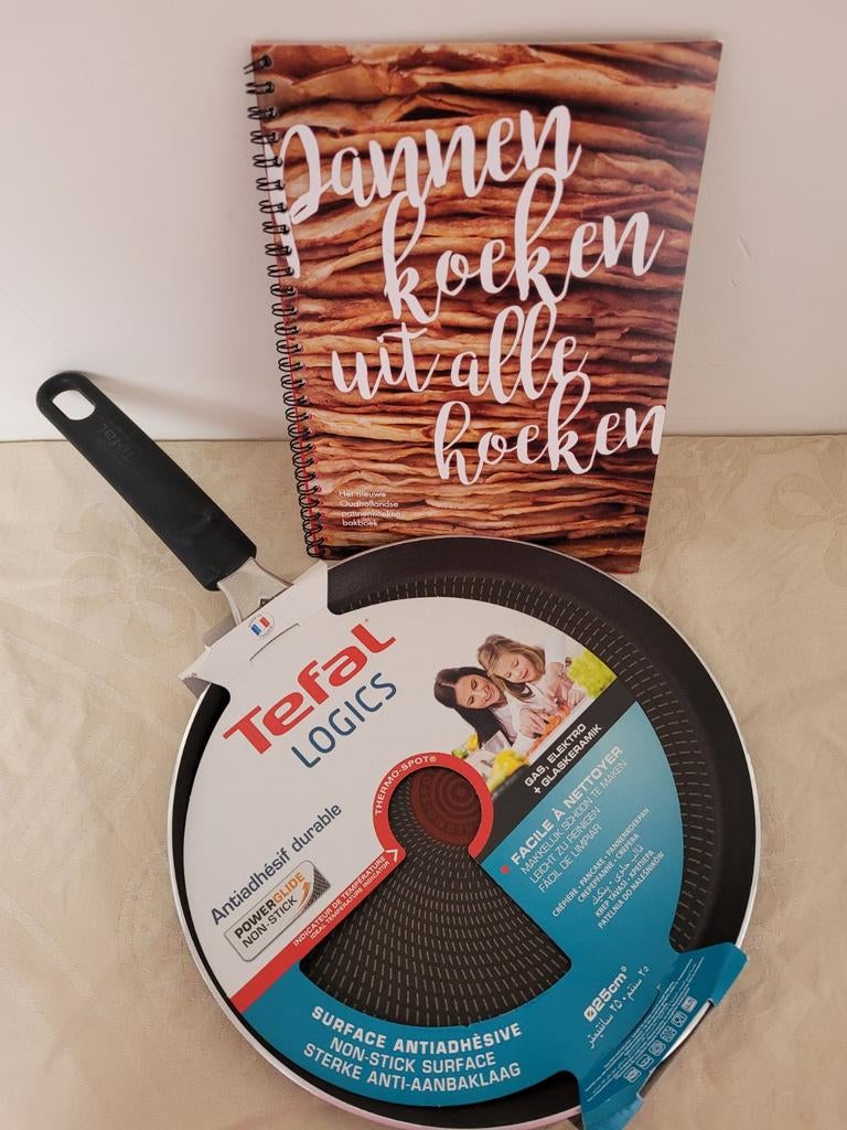 Nieuwe Tefal pannenkoekenpan met receptenboekje, Ophalen of Verzenden