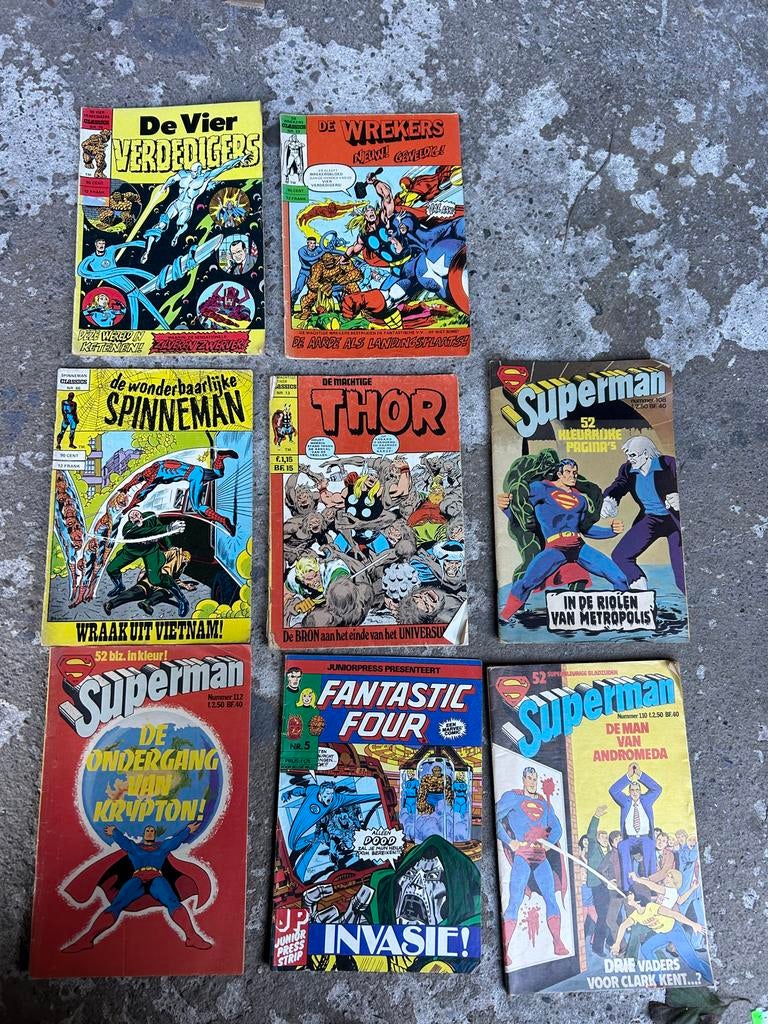 Vintage Marvel & DC Comics - Diverse Superhelden Collectie, Boeken, Strips | Comics, Gelezen, Meerdere comics, Amerika, Ophalen of Verzenden