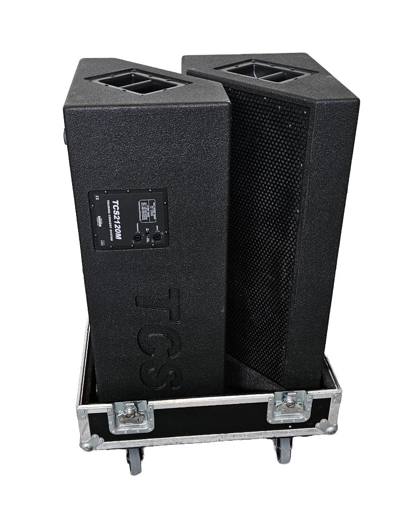 2X Speaker TCS 12'' inclusief kist 75 x 60 x 114 Excl. BTW, Gebruikt, Overige typen, 120 watt of meer, Ophalen