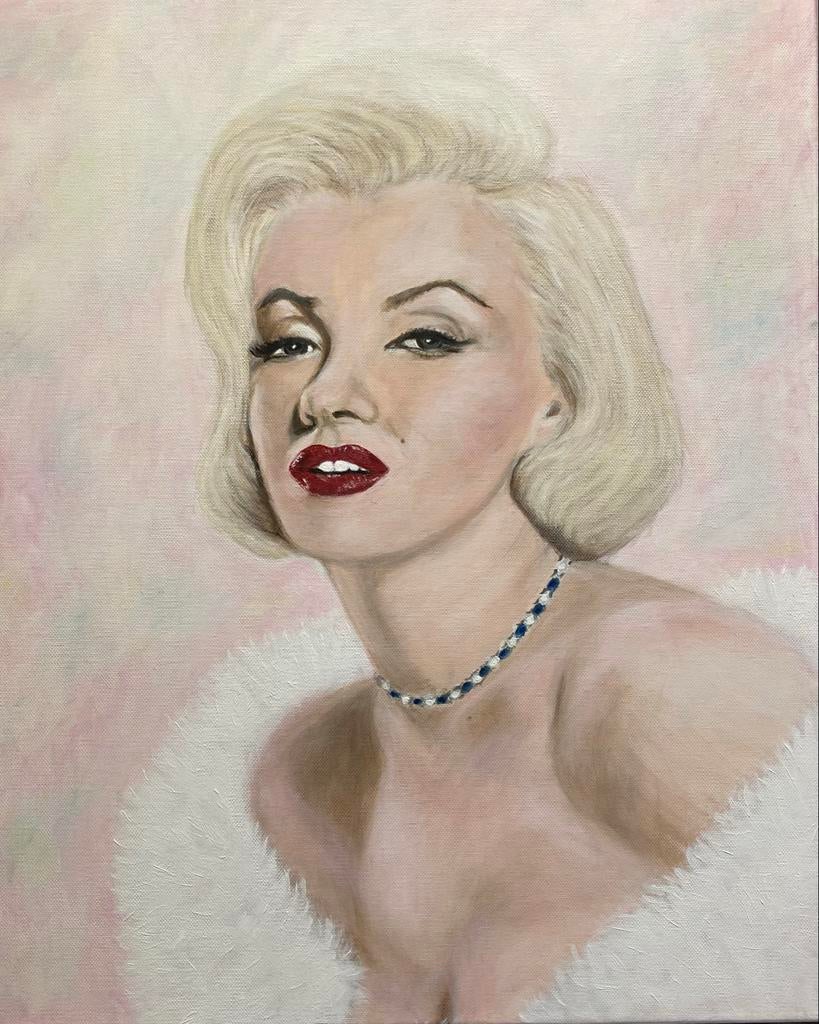Marilyn Monroe Schilderij - Acryl op Katoen (50x60 cm), Antiek en Kunst, Kunst | Schilderijen | Modern, Ophalen