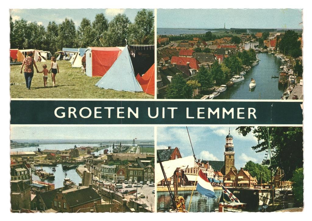 802331 Lemmer 1968 Friesland Gelopen met Postzegel, Ophalen of Verzenden, 1960 tot 1980, Gelopen, Friesland