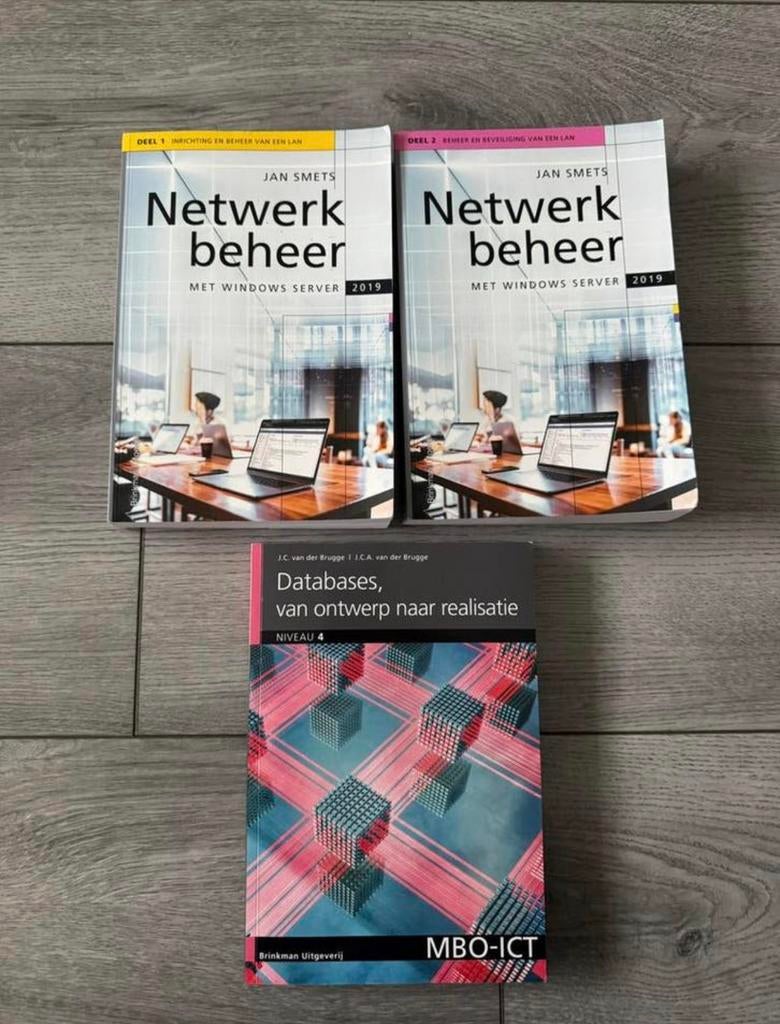 Netwerkbeheer deel 1 & 2 + databases van ontwerp, Ophalen of Verzenden, Nieuw, Overige niveaus