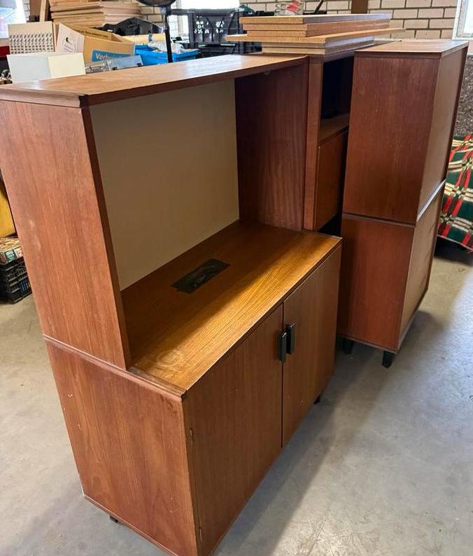 3x Vintage Pastoe wanskasten, Ophalen, Gebruikt