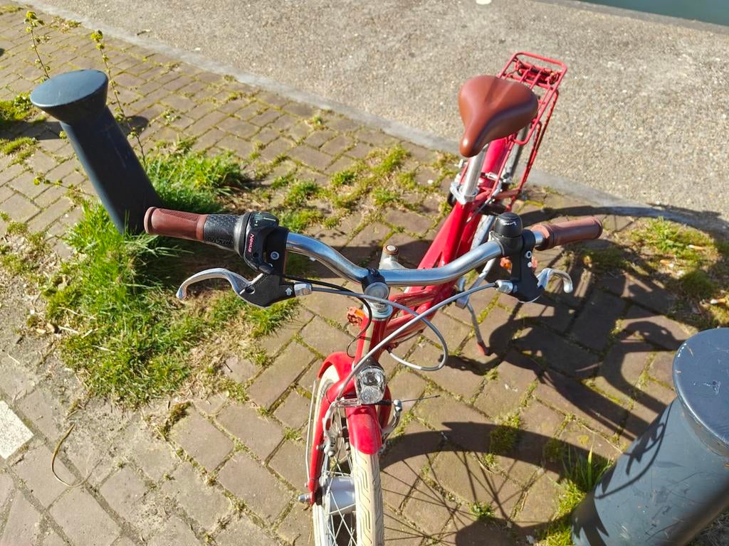 BTWIN Elops 900 Stadsfiets Rood 20 inch (6-9 jaar), Ophalen, Zo goed als nieuw, 20 inch of meer, Btwin (Decathlon)