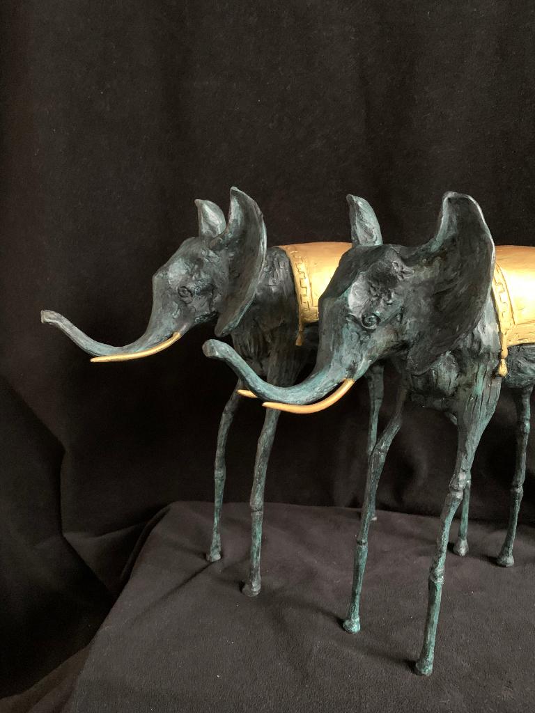 Olifant / Olifanten , Dali , brons., Antiek en Kunst, Ophalen of Verzenden