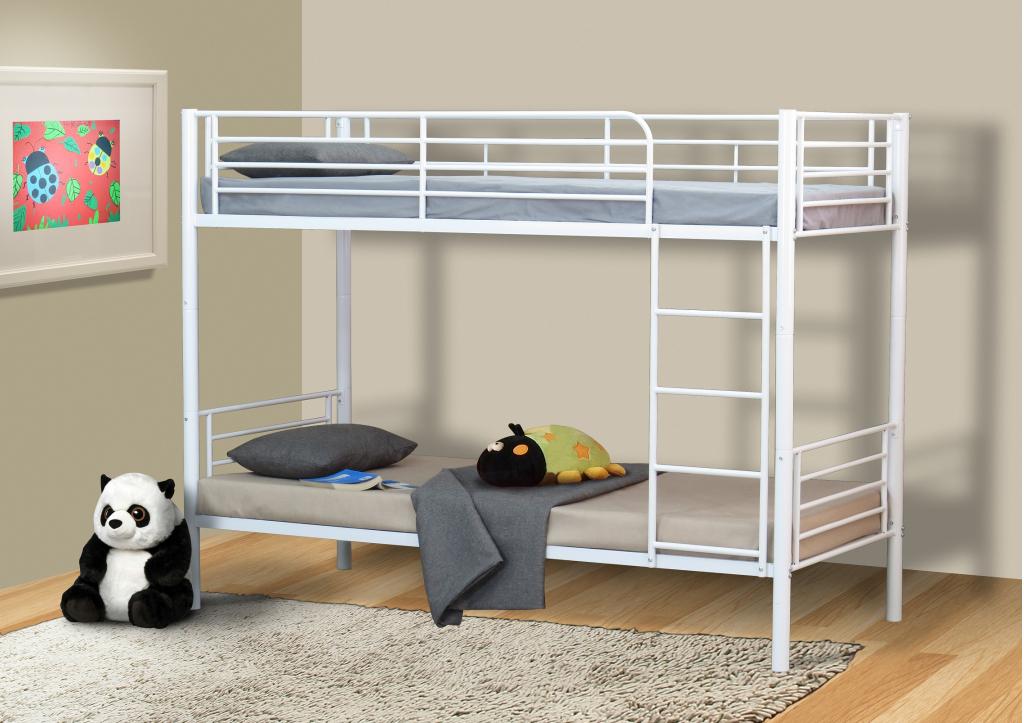 Lucas stapelbed - 90x200 - Wit, Niet ingevuld, Niet ingevuld, Nieuw, Ophalen of Verzenden