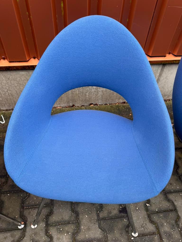 Artifort Shark stoel (4x) - Rene Holten, Ophalen, Luxe design, Blauw, Zo goed als nieuw