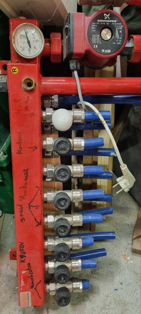 WTH SET VERDELER VLOERVERWARMING COMPLEETMET POMP, Ophalen of Verzenden, Overige typen