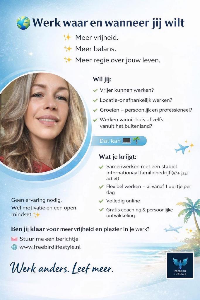 Thuiswerk locatie onafhankelijk vanuit 160 landen, Variabele uren, Overige niveaus, Starter, Overige vormen